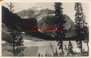 Canada, Alberta, Banff, RPPC, Mount Temple, Photo No 53