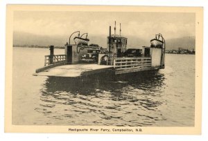 Canada - NB, Campbellton. Restigouche River Ferry ca 1920's