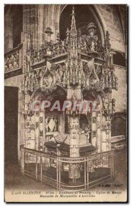 Old Postcard L & # 39Ain illustrious surroundings Bourg Brou Church Mausolos ...