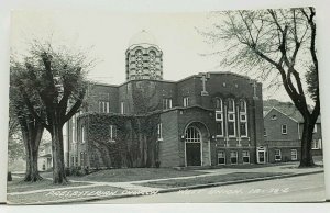 West Union Iowa Presbyterian  Church RPPC Real Photo Postcard J2