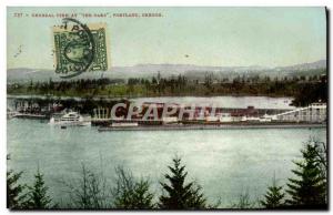 Old Postcard General View At The Oaks Portalnd Oregon