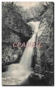 Old Postcard Dauphine sassenage cascading blue abyss