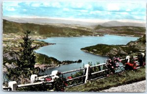 Postcard - The lake seen from the Col de la Forclaz, Lake Annecy - France