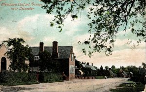 VINTAGE POSTCARD NEWTOWN LINFORD VILLAGE NEAR LEICESTER FROM MAMA & DADA 1908