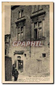 Old Postcard Les Baux (B R) Hotel des Manvilles (XVI built in 1571 by Claudiu...