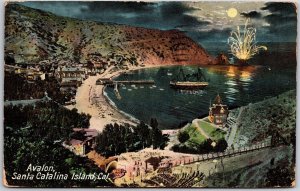 1910's Avalon Santa Catalina Island California CA Picturesque Posted Postcard