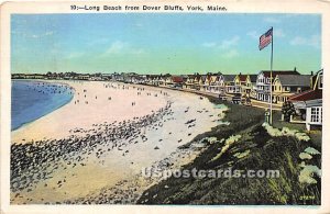 Long Beach from Dover Bluffs in York, Maine