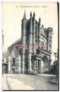 Postcard Old Montereaux (S & M) The Church