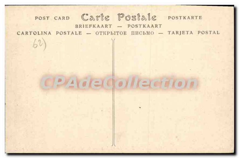 Old Postcard Berck Plage the ocean beach