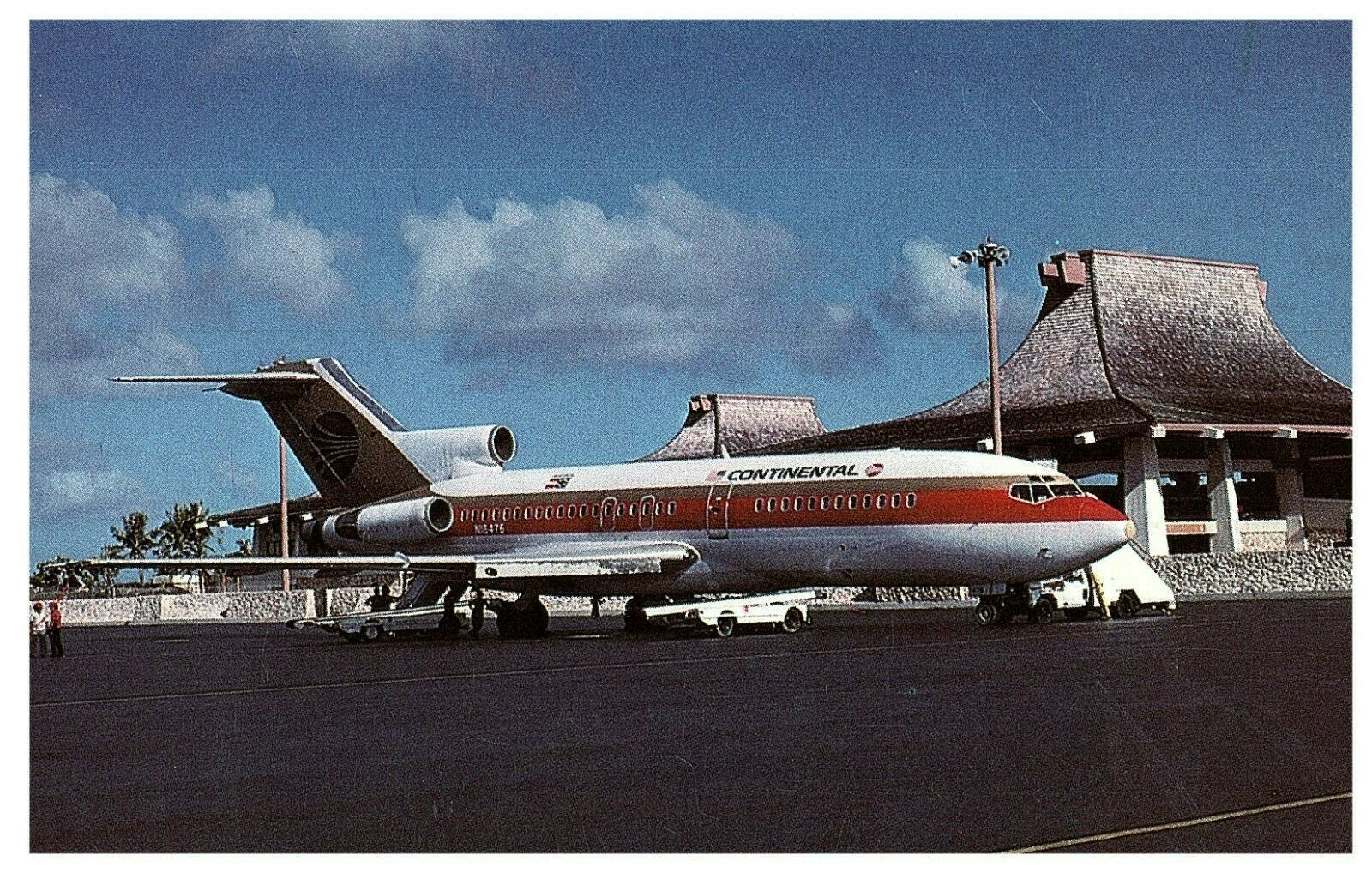 Continental Airlines Boeing 727 100 at Saipan Air Mike Airline Issued