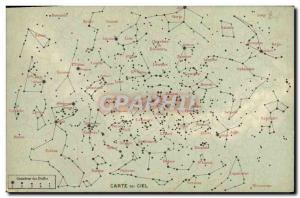 Old Postcard Star Chart