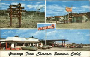 Chiriaco Summit CA Standard Chevron Gas Station Postcard 