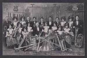 Vintage postcard Germany Janierz Elite Women's Wind and String Orchestra