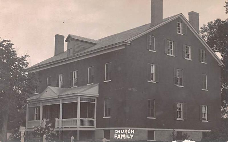 Church Family Real Photo Alfred, Maine ME USA Shaker Unused 