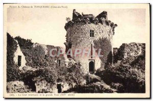 Old Postcard Ruins of Chateau Tonquedec North Cotes The Inner Court and the g...