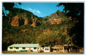 1966 Indian Gardens Recreational Area Cars Oak Creek Canyon Arizona AZ Postcard