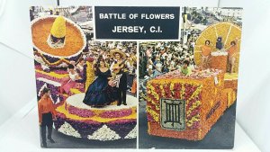 Vintage Postcard Multiview Battle of the Flowers Jersey Channel Isles 1972