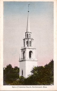 Massachusetts Newburyport Spire Of Unitarian Church