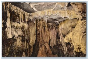 1936 Paradise Garden Mammoth Onyx Cave, Horse Cave Hand-Colored Kentucky KY