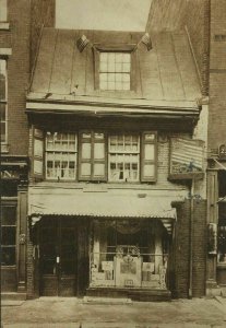 c. 1912 Betsy Ross House Postcard Philadelphia PA First US Flag Sepia Tone