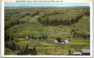 Postcard - Giant's Foot, Cherry Valley - Pennsylvania