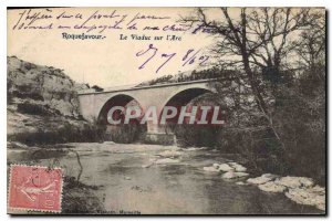 Old Postcard Roquefavour The Viaduct of the Arc