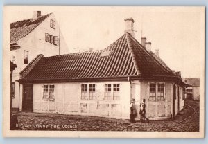 Odense Funen Denmark Postcard H. C. Andersen's House c1930's Unposted