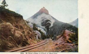 CO - St. Peter's Dome. C.S. & C.C. Short Line Railroad (Colorado Springs & Cr...