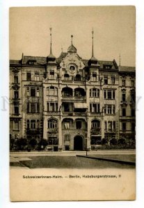 492145 Germany Berlin swiss house Habsburgerstrasse Vintage postcard