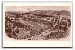 Dartmouth College Birds Eye View Hanover New Hampshire NH UNP DB Postcard E17