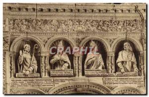 Old Postcard The Saints De Solesmes The Four Doctors of the Tomb of Our Lady