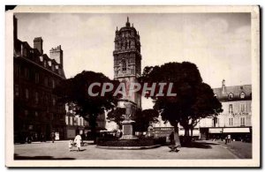 Rodez Old Postcard Place of the city