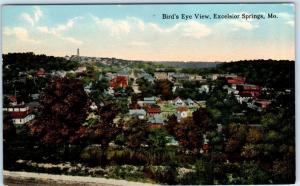EXCELSIOR SPRINGS, Missouri  MO     BIRD'S EYE VIEW   ca 1910s     Postcard