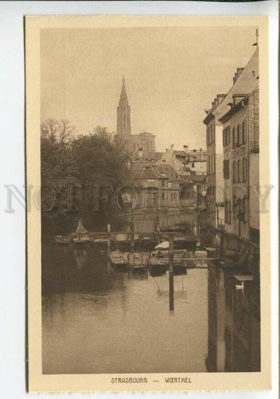 438020 FRANCE Strasbourg Wcerthel boats Vintage postcard