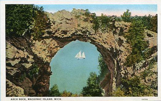 MI - Mackinac Island. Arch Rock