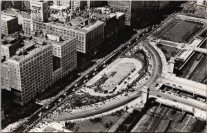 Aerial View Of Michigan Avenue Congress Street Chicago Illinois RPPC C227