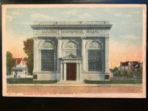 Vintage Postcard 1907-1915 Marine National Bank Wildwood New Jersey (NJ)