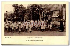 Japan- Gymnastics patronage -Carte Postale Ancienne - Salesian Mission