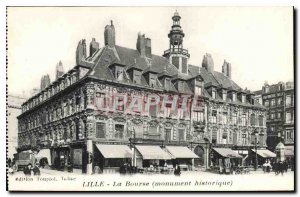 Postcard Old Lille Stock Exchange the Historical Monument