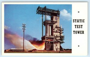 NASA SPACE FLIGHT CENTER, Huntsville AL~ STATIC FIRING TEST TOWER 1960s Postcard