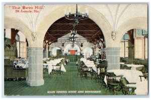 c1910 Bevo Mill Main Dining Room Rotisserie Interior St. Louis Missouri Postcard