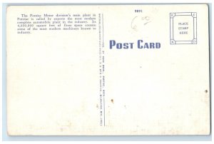 c1960's Aerial View Of Home Of Pontiac Auto Pontiac Michigan MI Vintage Postcard