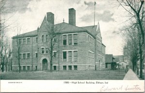 Postcard High School Building in Elkhart, Indiana