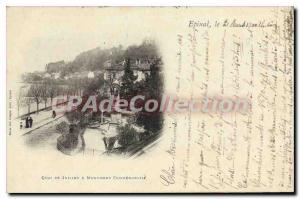 Postcard Epinal Old Wharf From July Commemorative Monument