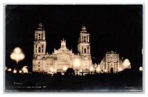 RPPC Catedral Metropolitana de la Ciudad de México Mexico City UNP Postcard H21