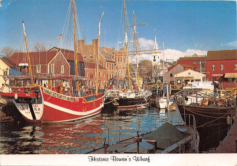 US7 USA CT Newport Historic Bowen's wharf 1987