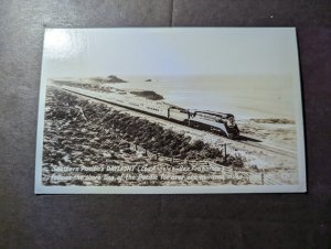 Mint USA Train Locomotive RPPC Postcard Southern Pacific Daylight California RR