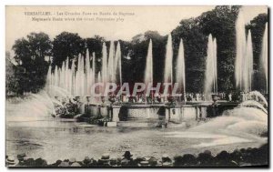 Old Postcard Versailles Les Grandes Fake year Bassin de Neptune