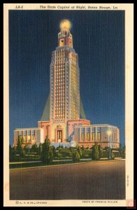 State Capitol at Night, Baton Rouge, La