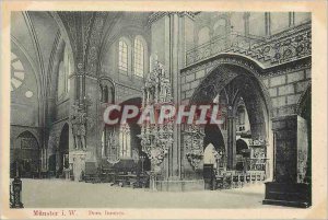 Postcard Old Munster i W Dom Inneres Organ